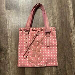 Polka Dot YSL Tote Bag